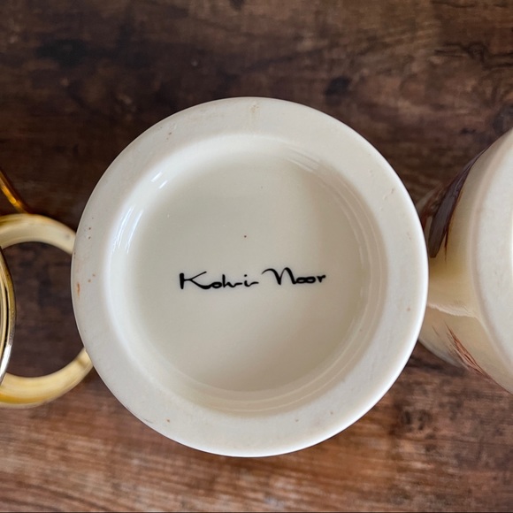 Vintage Turkish Coffee cups with Wire Handle Holder set of 2 - Picture 9 of 9